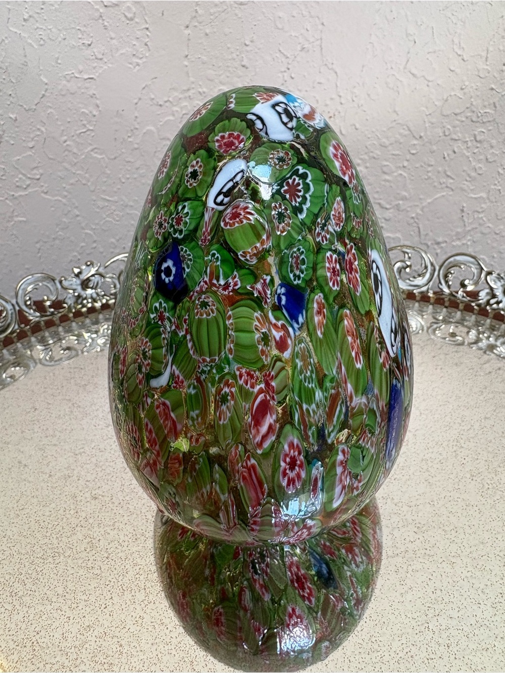 Vintage Murano Millefiori Egg - Picture 4 of 4